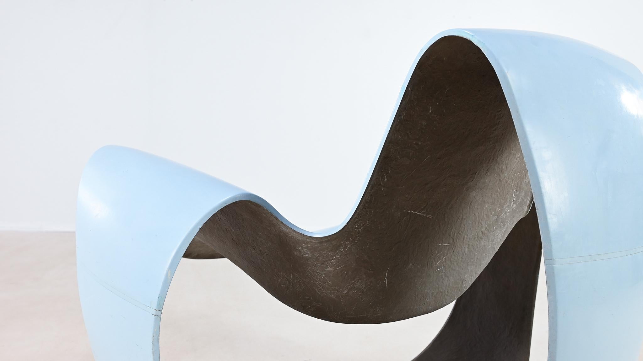 Danielle Quarante, Silla Albatros Para Aerotransportados, Fibra de vidrio, Resina Francia C.1965 mediados del siglo XX en venta