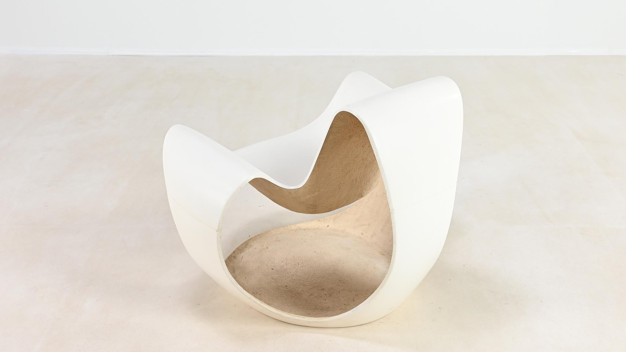 Danielle Quarante, Silla Albatros Para Aerotransportados, Fibra de vidrio, Resina Francia C.1965 en venta 3