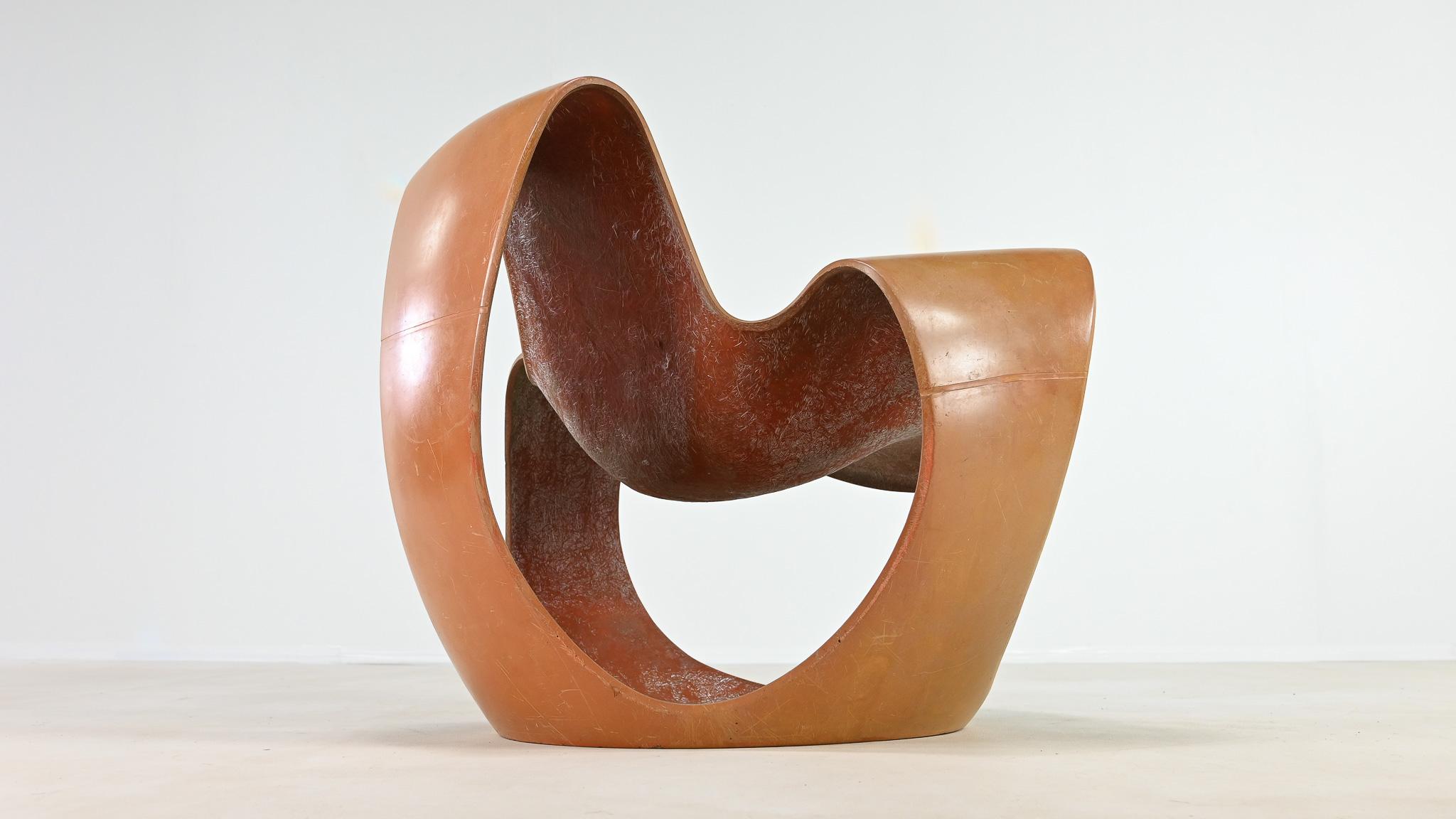 Danielle Quarante, Sedie da salotto Albatros, fibra di vetro e resina. Francia, C.C. 1965 in vendita 11