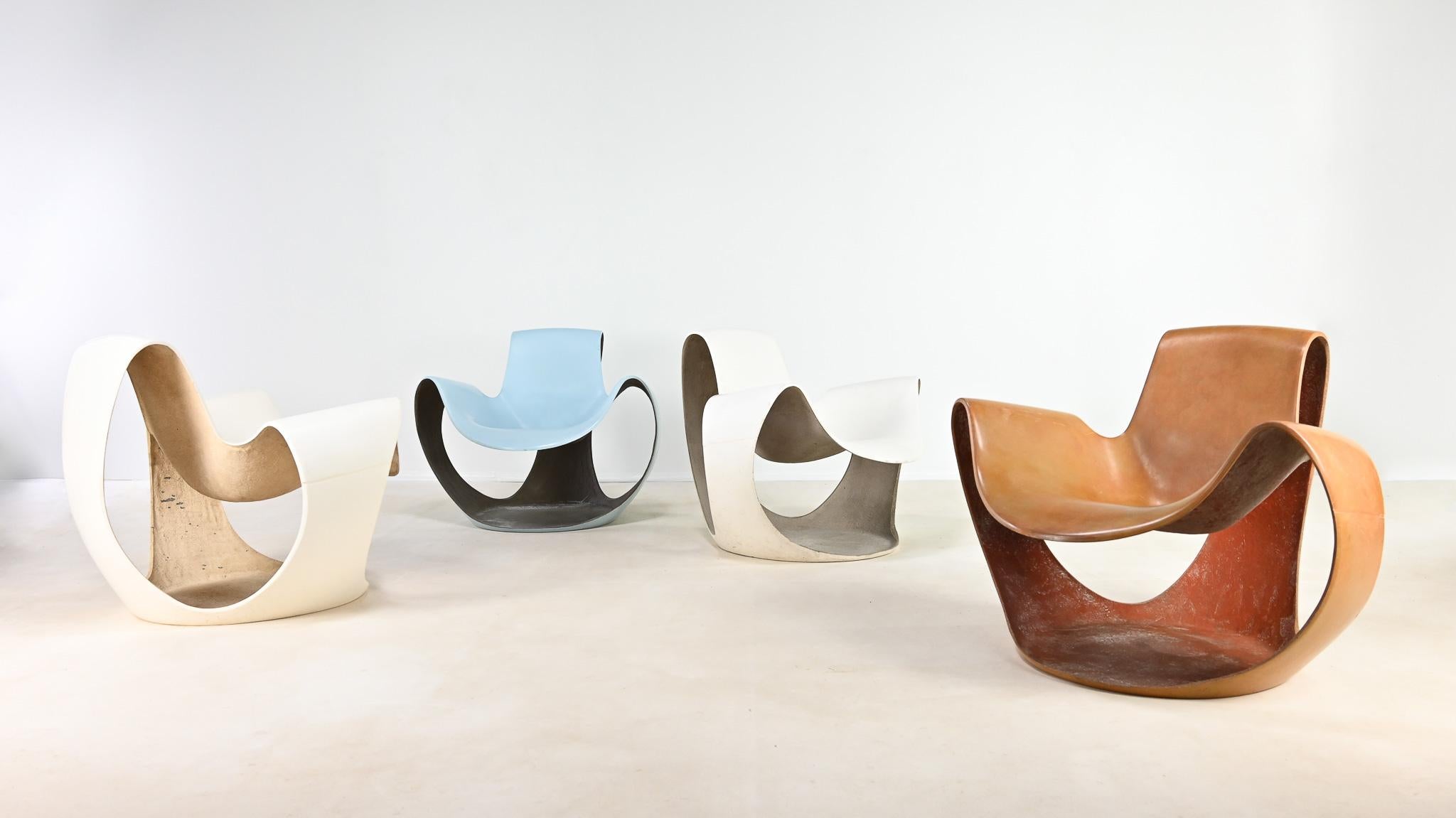 La poltrona Albatros, edita da Airborne, è stata progettata dalla designer francese Danielle Quarante alla fine degli anni '60 e ha ricevuto il premio Henri Mercier per il Good Design al Salon des Artistes Décorateur. La sua forma, radicale e