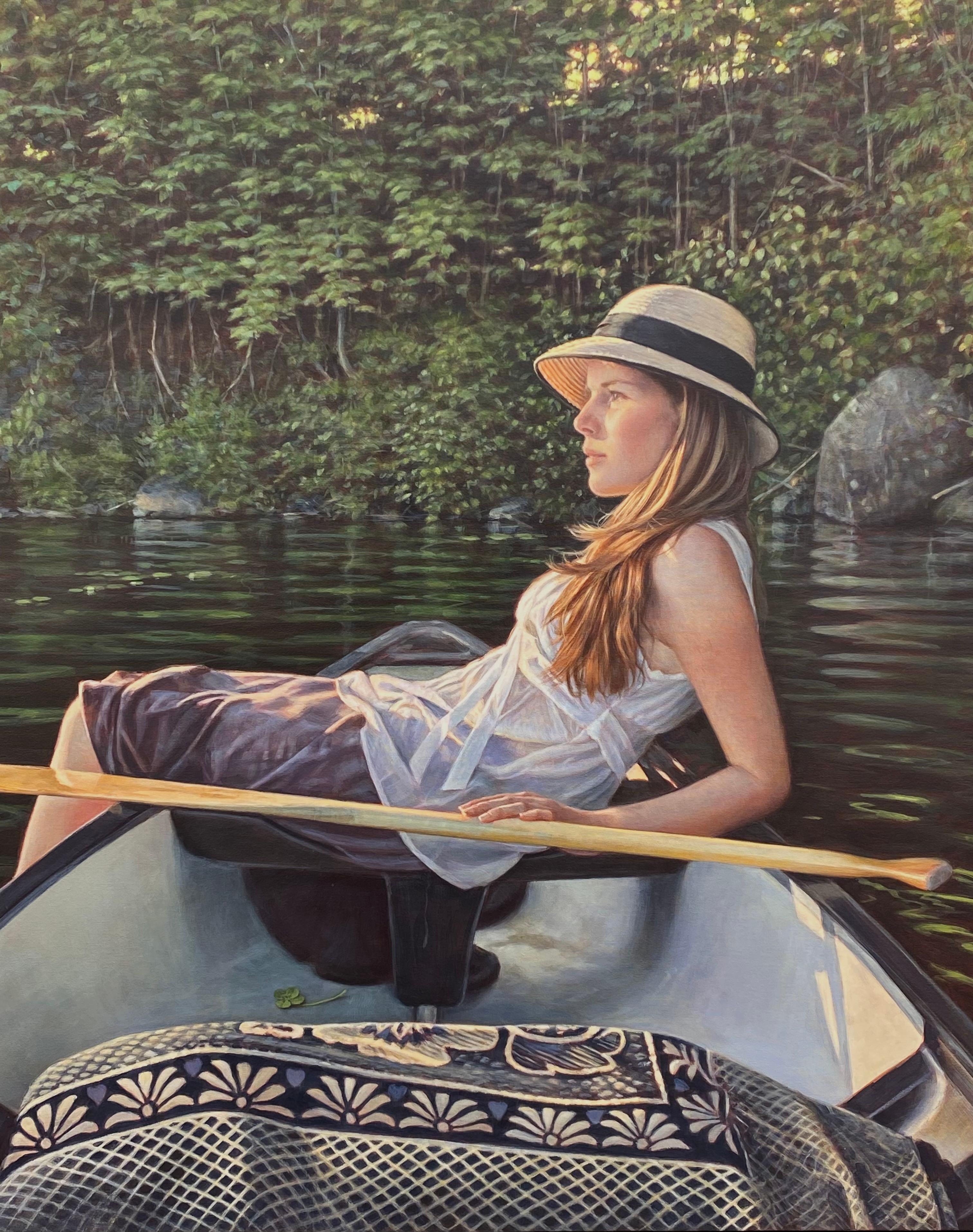“Summer Idyll” - Realist Painting by Danielle Richard