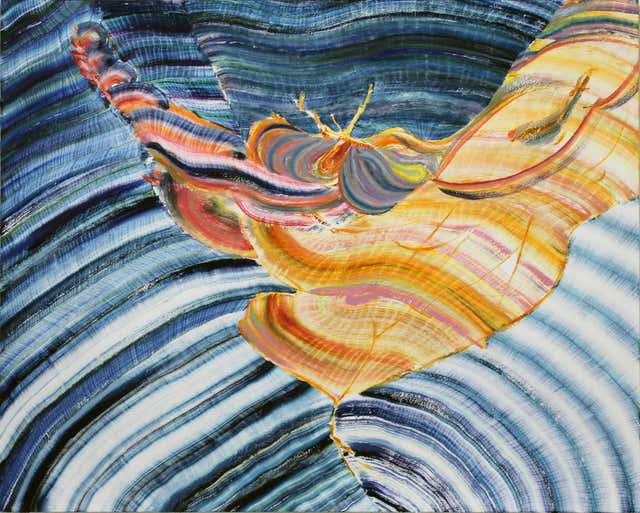 Danielle Riede - Danielle Riede, Simurgh, Abstract oil painting on ...