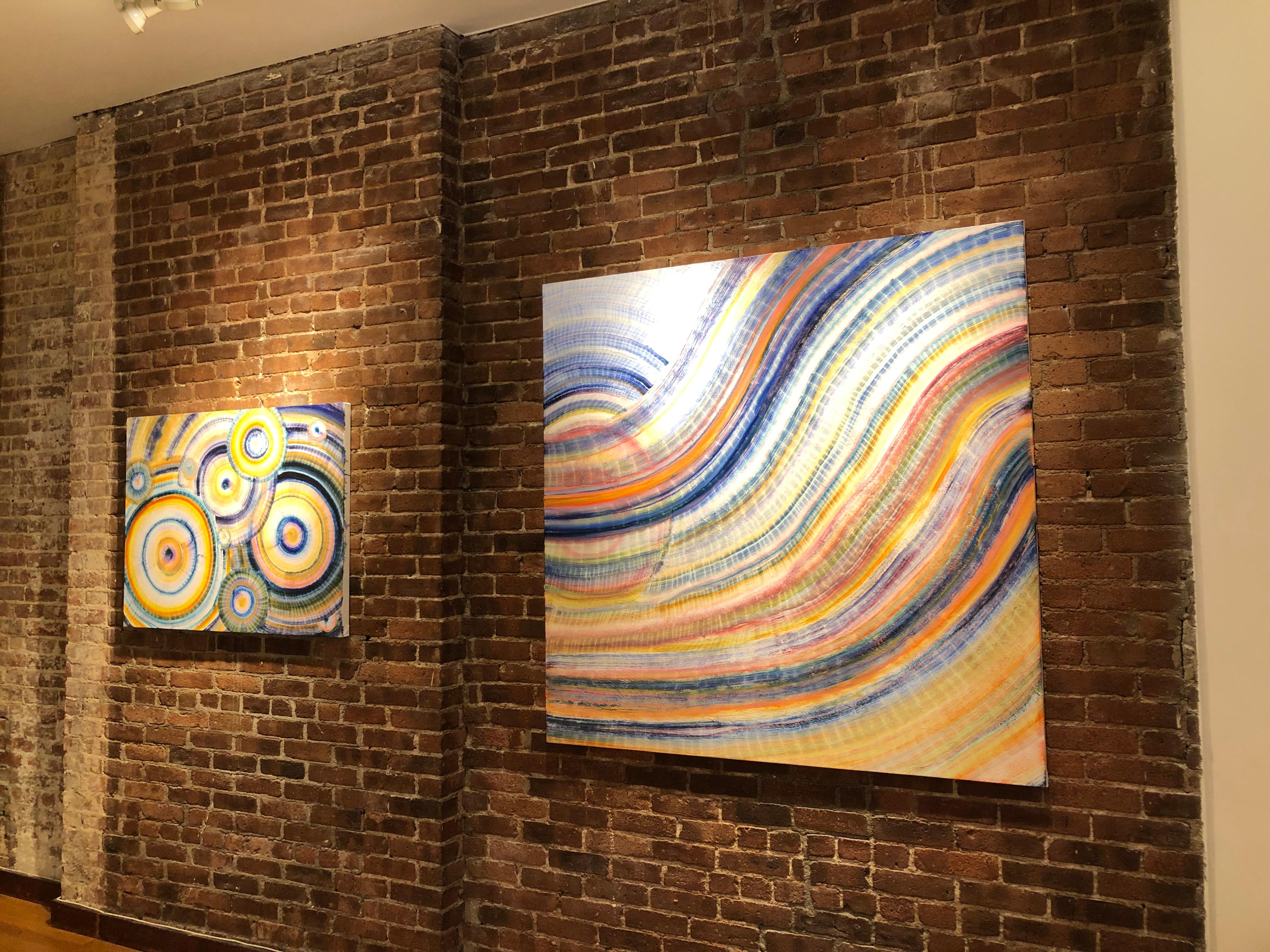 Danielle Riede’s abstract oil paintings are sublime in scale and in palette. These latest works expand on her interest in dance and movement expressed in luminous color. Fascinated by the ephemerality of movement, Danielle Riede physicalizes the
