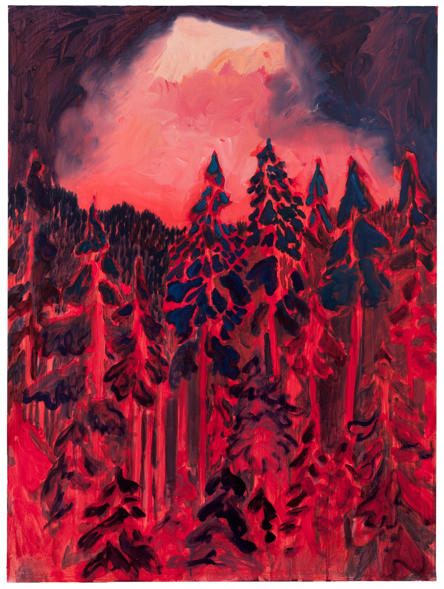 Dixie Fire - Painting by Danielle Winger