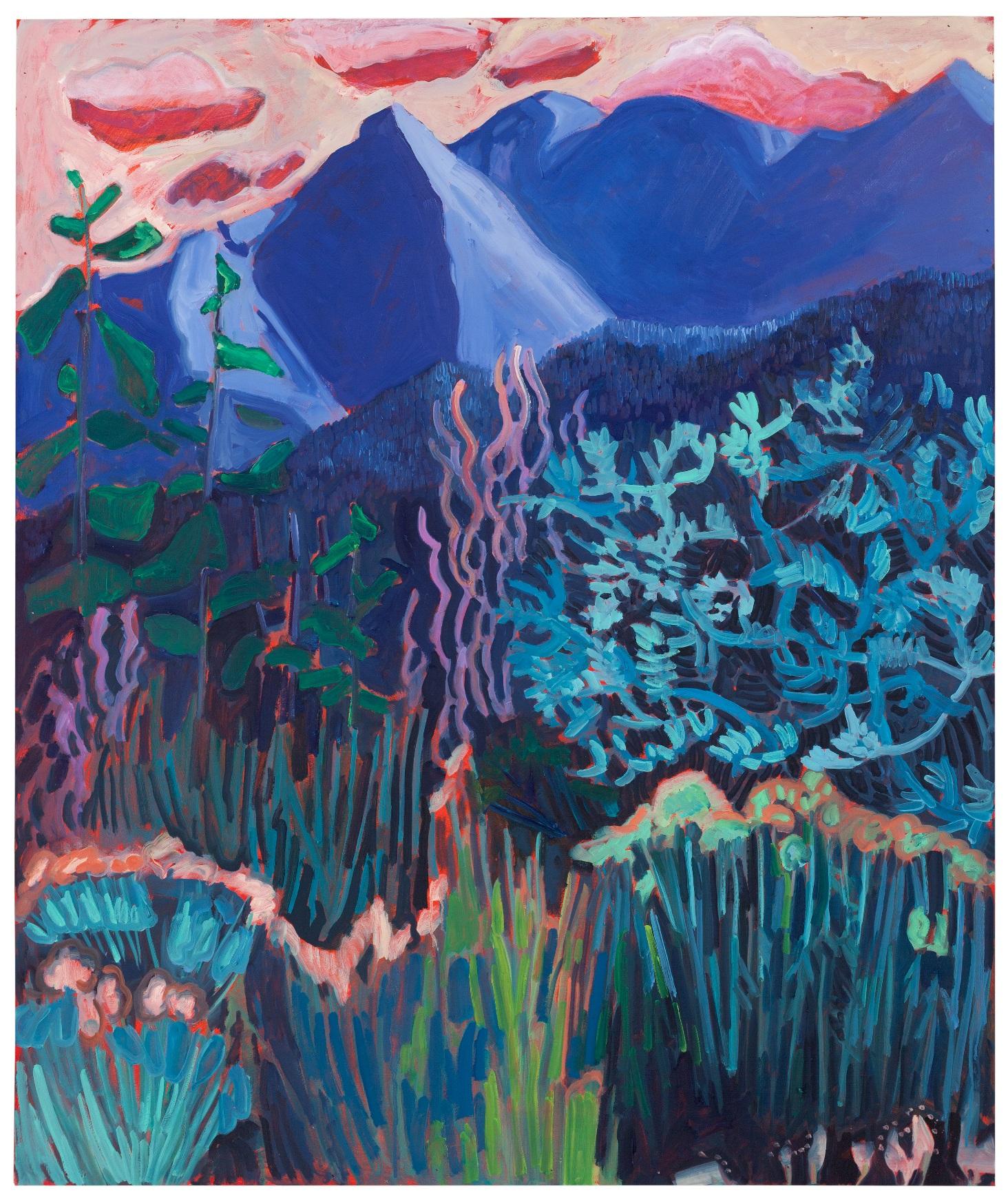 Sea Line, Mountain Top - Painting by Danielle Winger