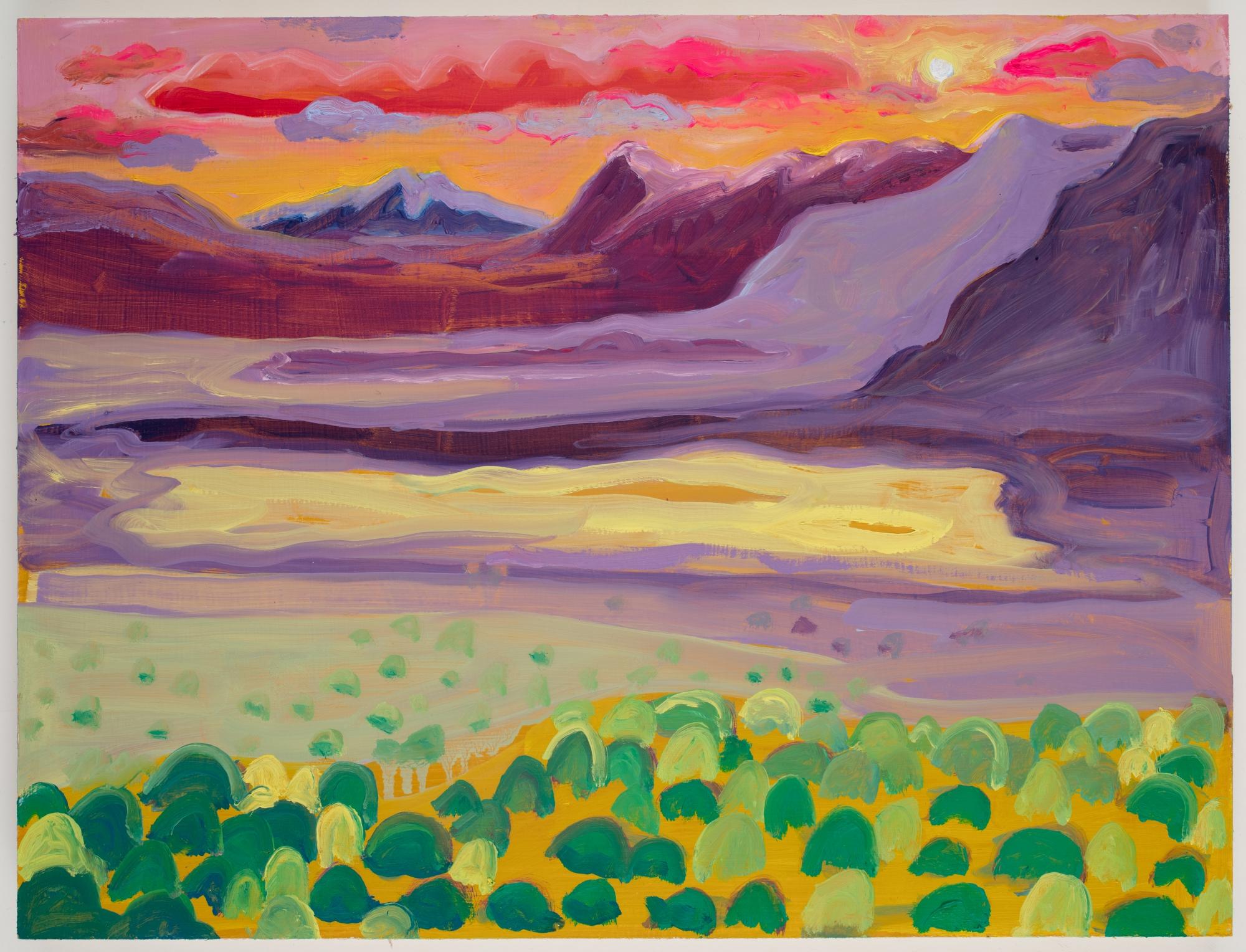 Danielle Winger Landscape Painting - Sierra Sunset