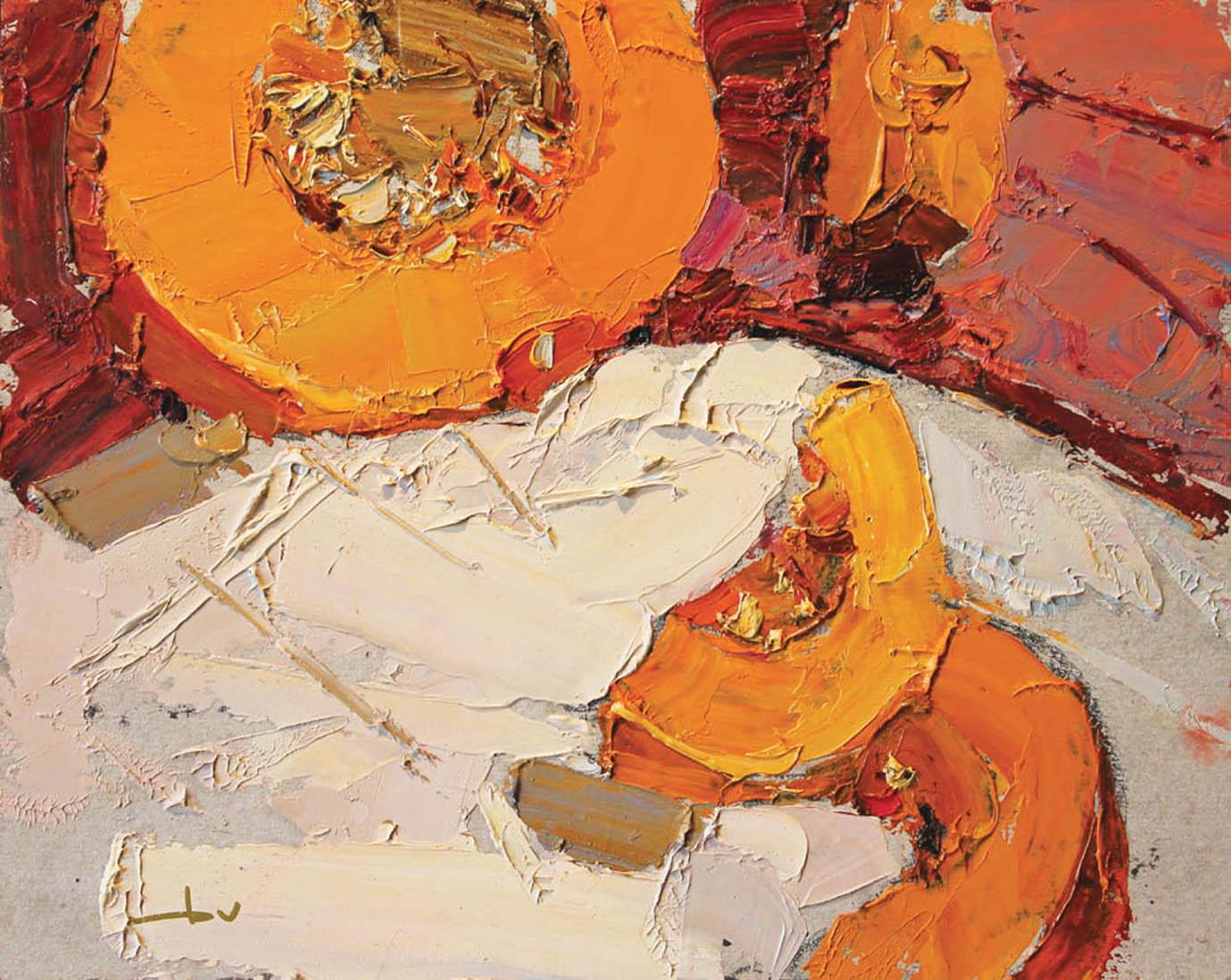 Daniil Volkov Still-Life Painting - Pumpkin