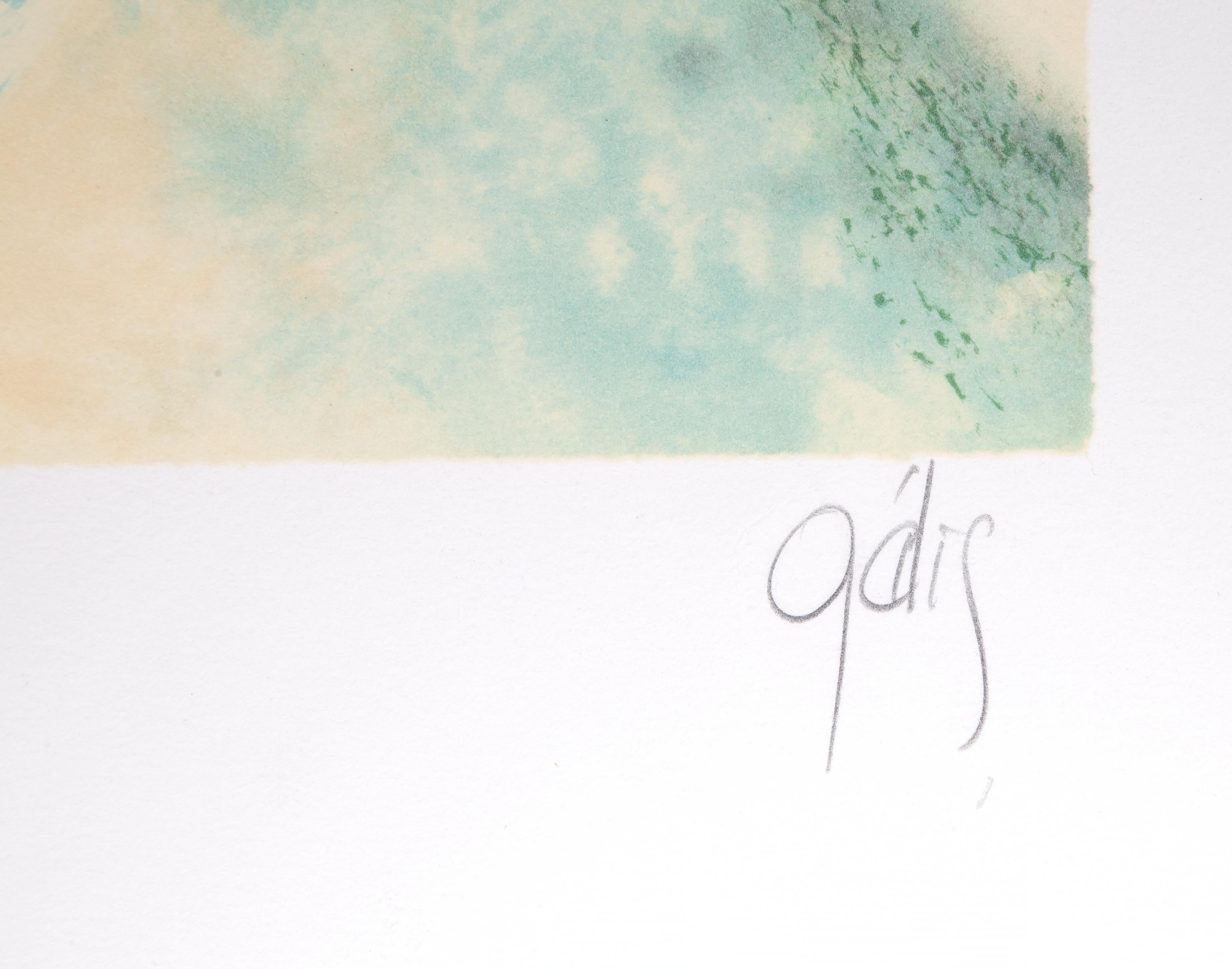 Regate En Haute Mer
Daniel Gelis, Français (1942)
Lithographie, signée et numérotée au crayon
Édition de 11/80
Taille de l'image : 15.25 x 11.5 pouces
Taille : 20.75 x 15 in. (52.71 x 38.1 cm)
