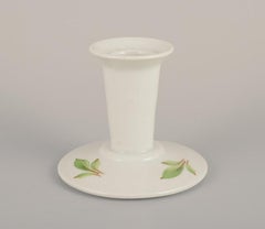 Danild/Lyngby, "Picnic". A pair of candlesticks, three egg cups, and two plates.