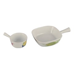 Danild/Lyngby, "Picnic". Two ovenproof dishes with handles. 1960s/1970s.