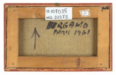 Abstract Composition - Original Acrylic oil painting by Danilo Bergamo -  1961