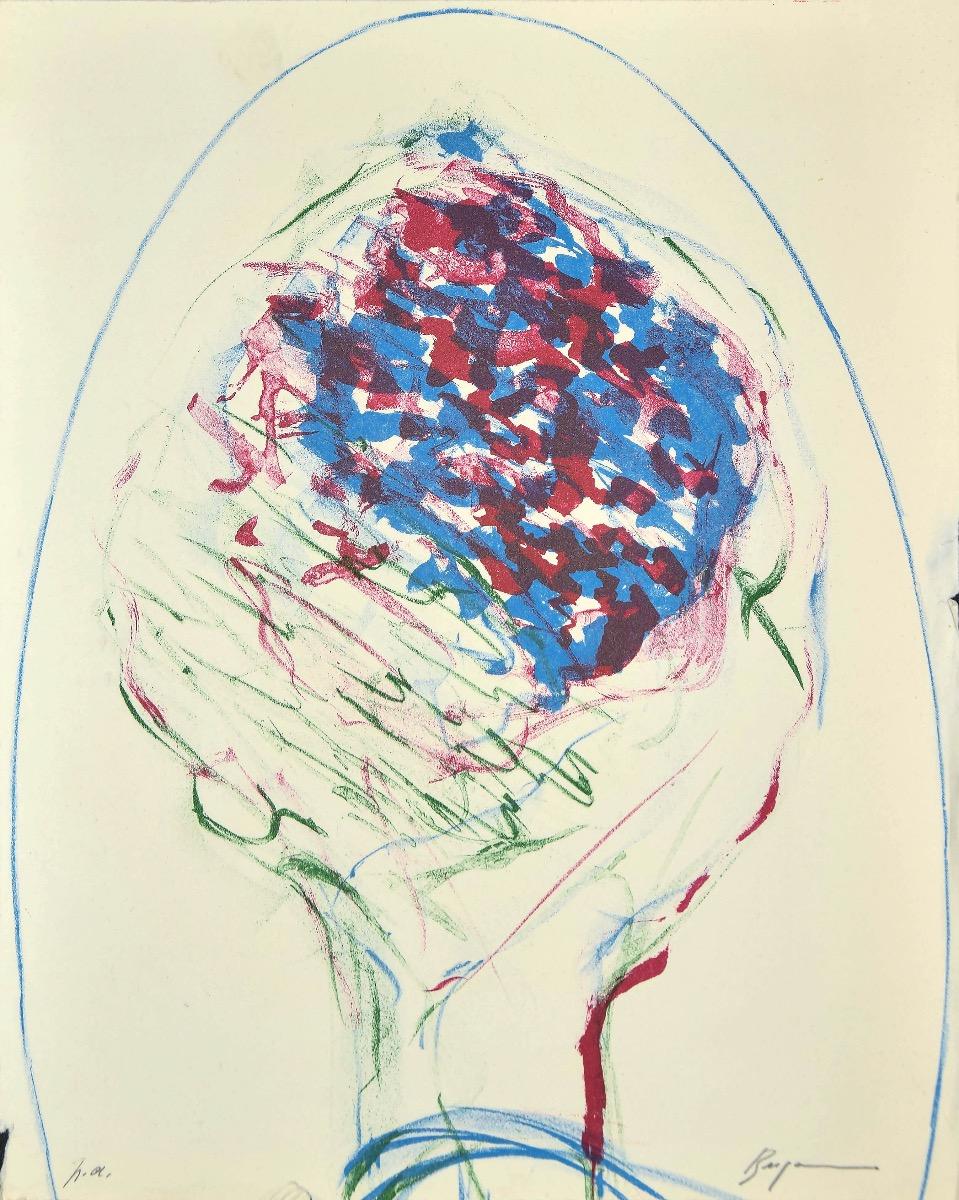 Bouquet ist eine Original-Lithographie auf elfenbeinfarbenem Karton, die Danilo Bergamo in der zweiten Hälfte des 20.

Handsigniert am unteren rechten Rand. 

Gute Bedingungen.

Danilo Bergamo (1938), der seine künstlerische Ausbildung in Macerata
