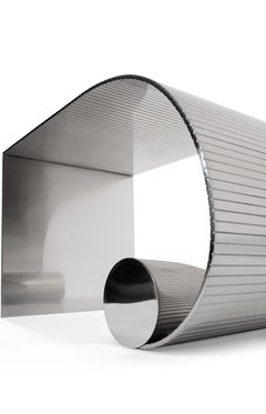 Danilo Etched Metal Side Table by Soraya Osorio for OA