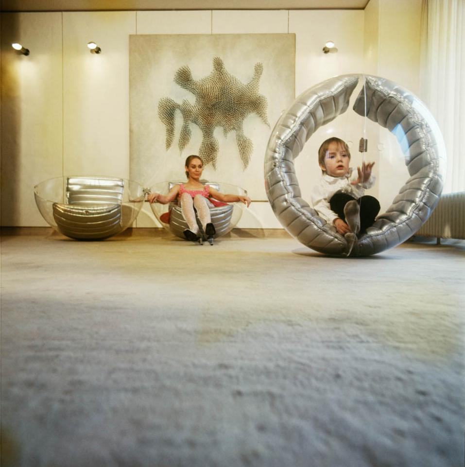 Danilo Silvestrin „Apollo 12“ Kugelstuhl Gunther Lambert, 1969, Space Age, Space Age im Angebot 4