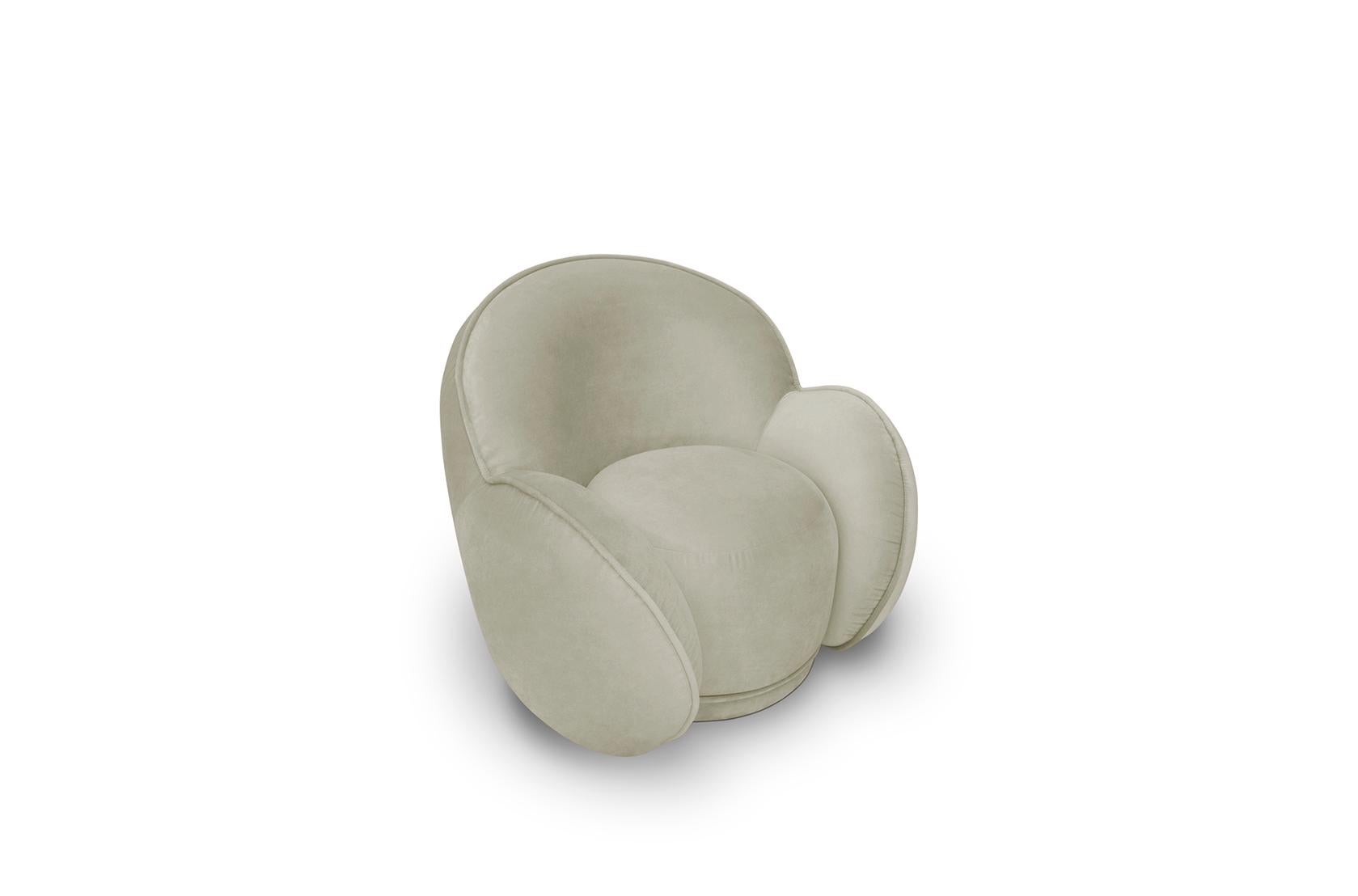 Modern Velvet Dainty Armchair by Circu Magical Furniture For Sale 4