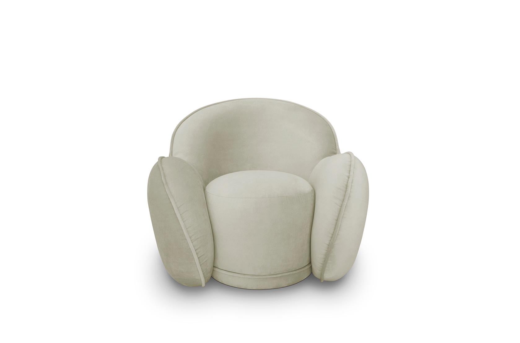 Modern Velvet Dainty Armchair by Circu Magical Furniture For Sale 5