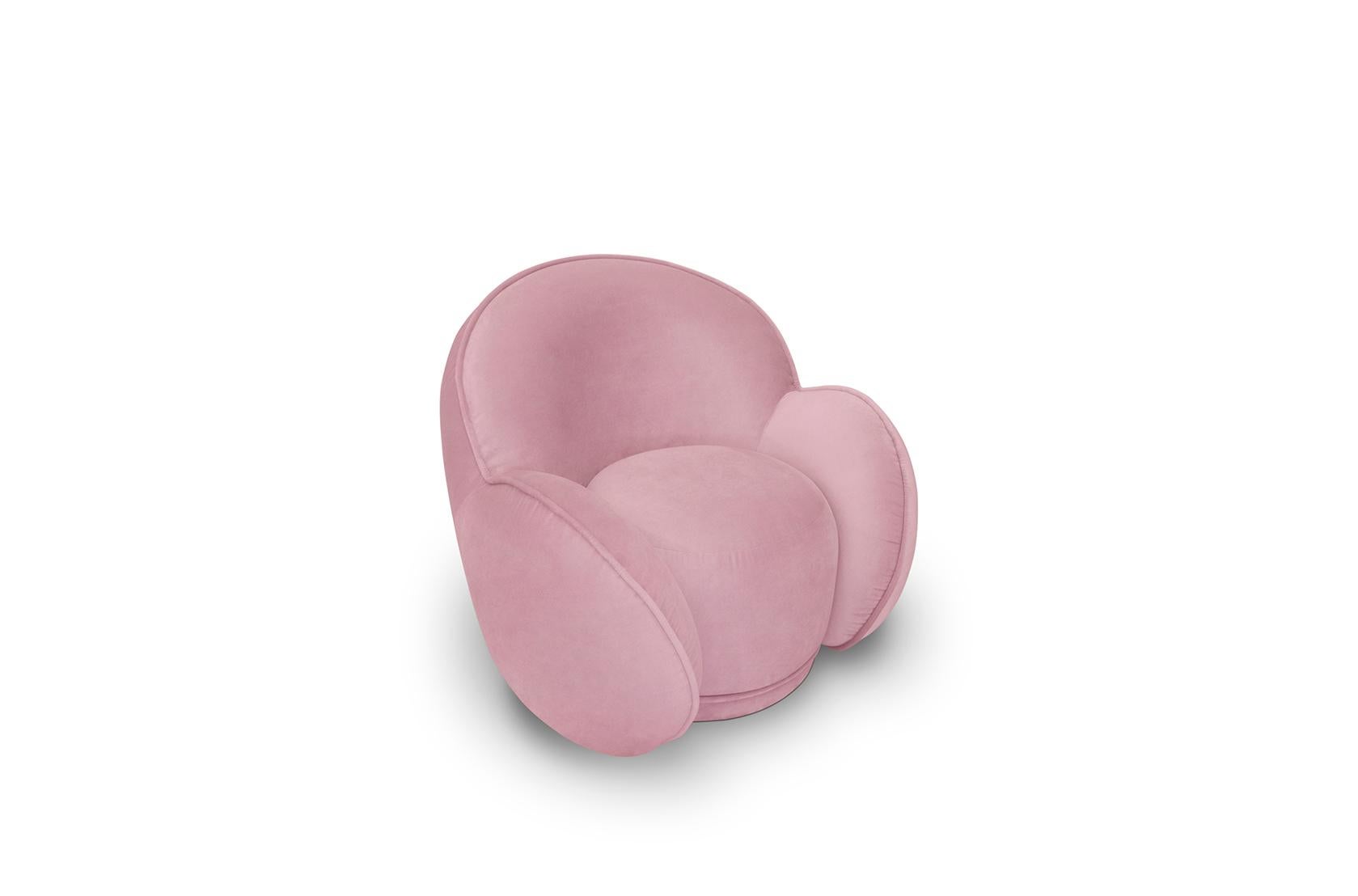 Modern Velvet Dainty Armchair by Circu Magical Furniture For Sale 7