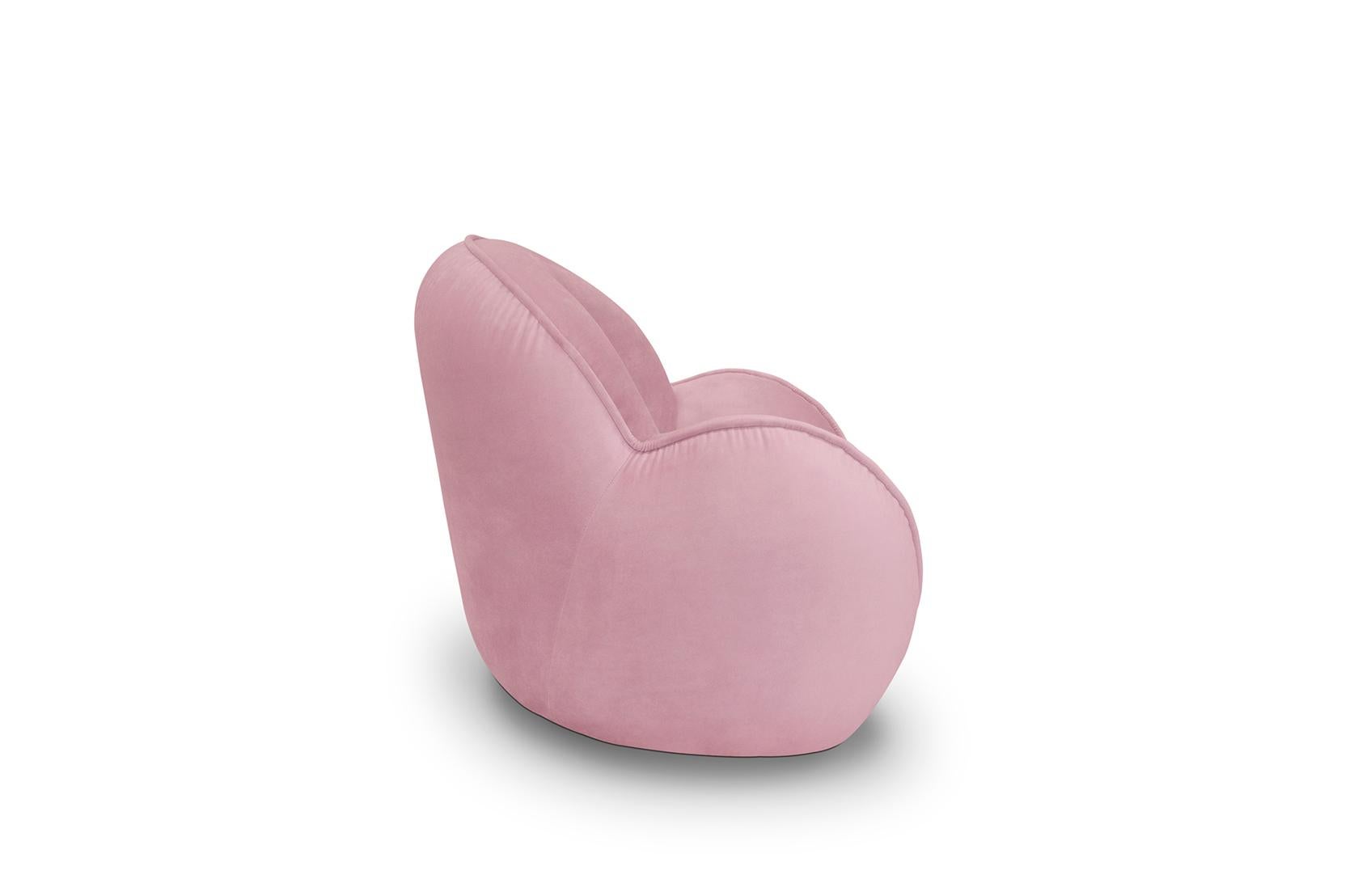 Modern Velvet Dainty Armchair by Circu Magical Furniture For Sale 8