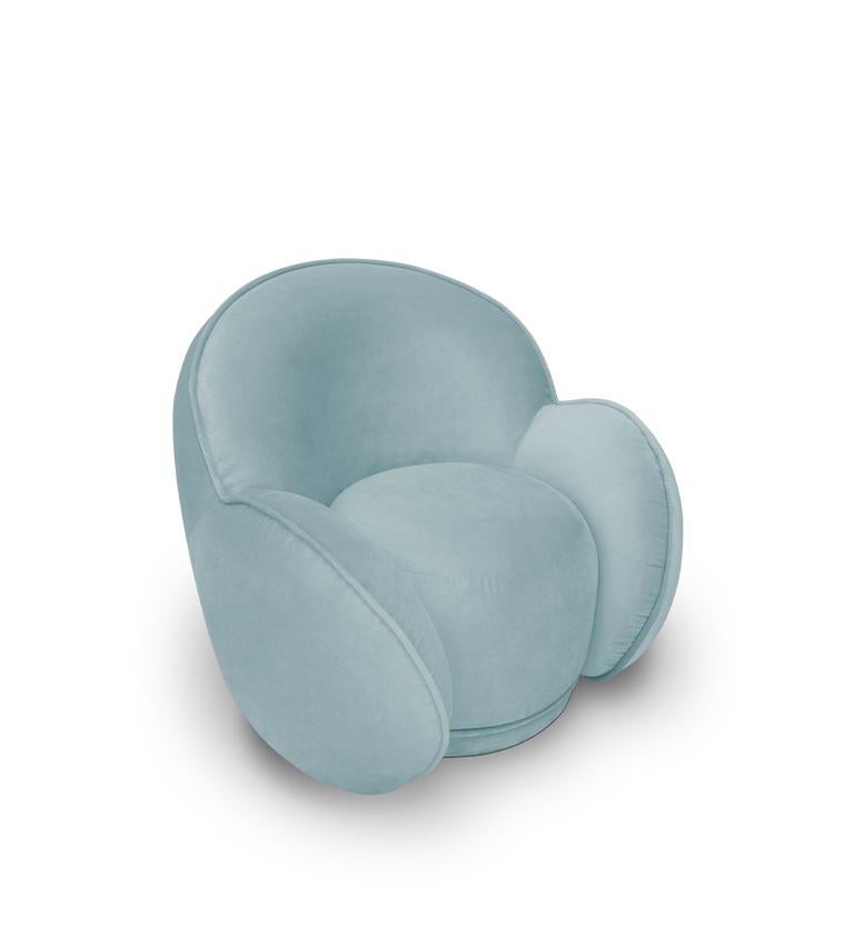 Modern Velvet Dainty Armchair by Circu Magical Furniture For Sale 11