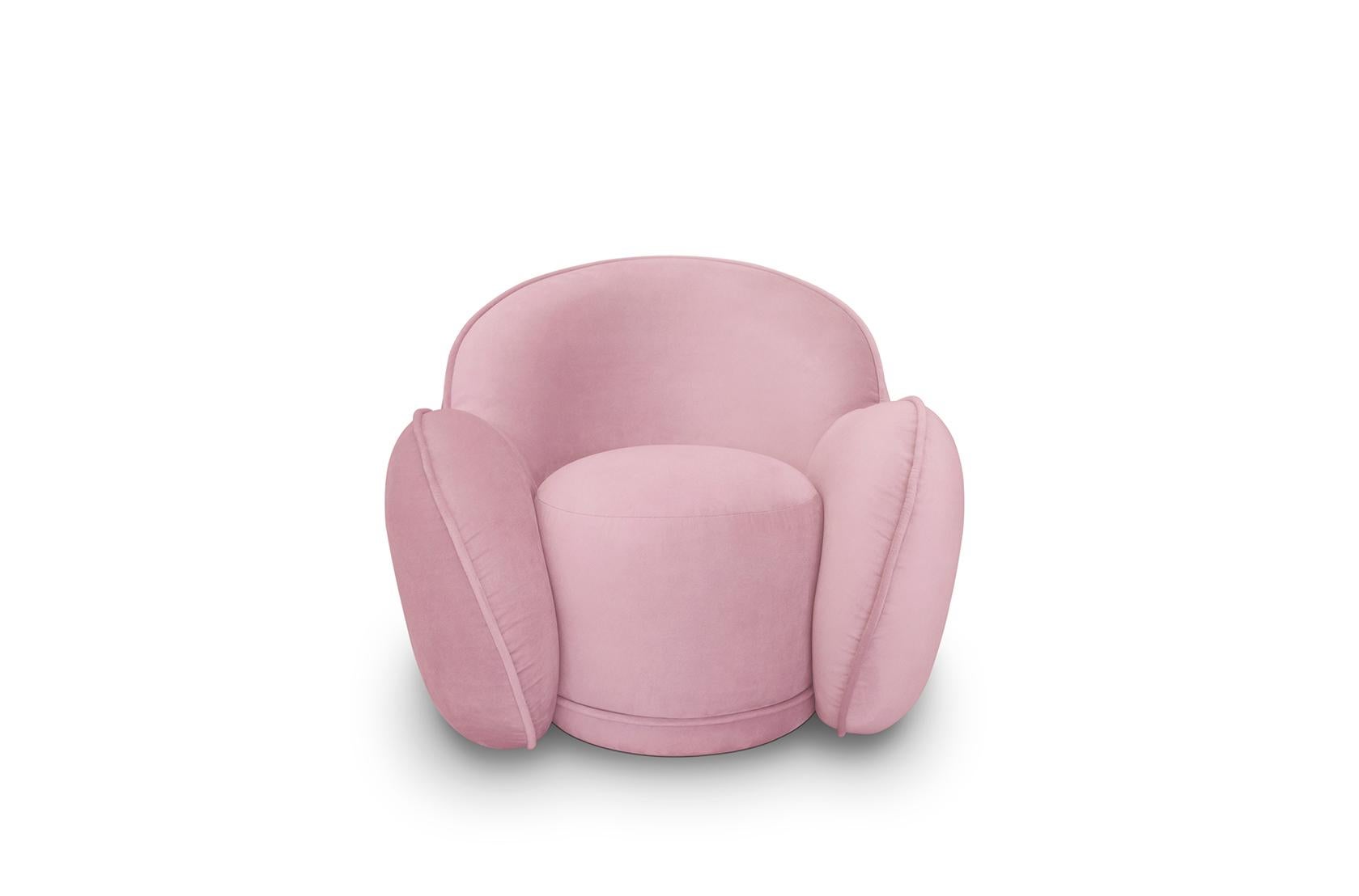 Modern Velvet Dainty Armchair by Circu Magical Furniture For Sale 9