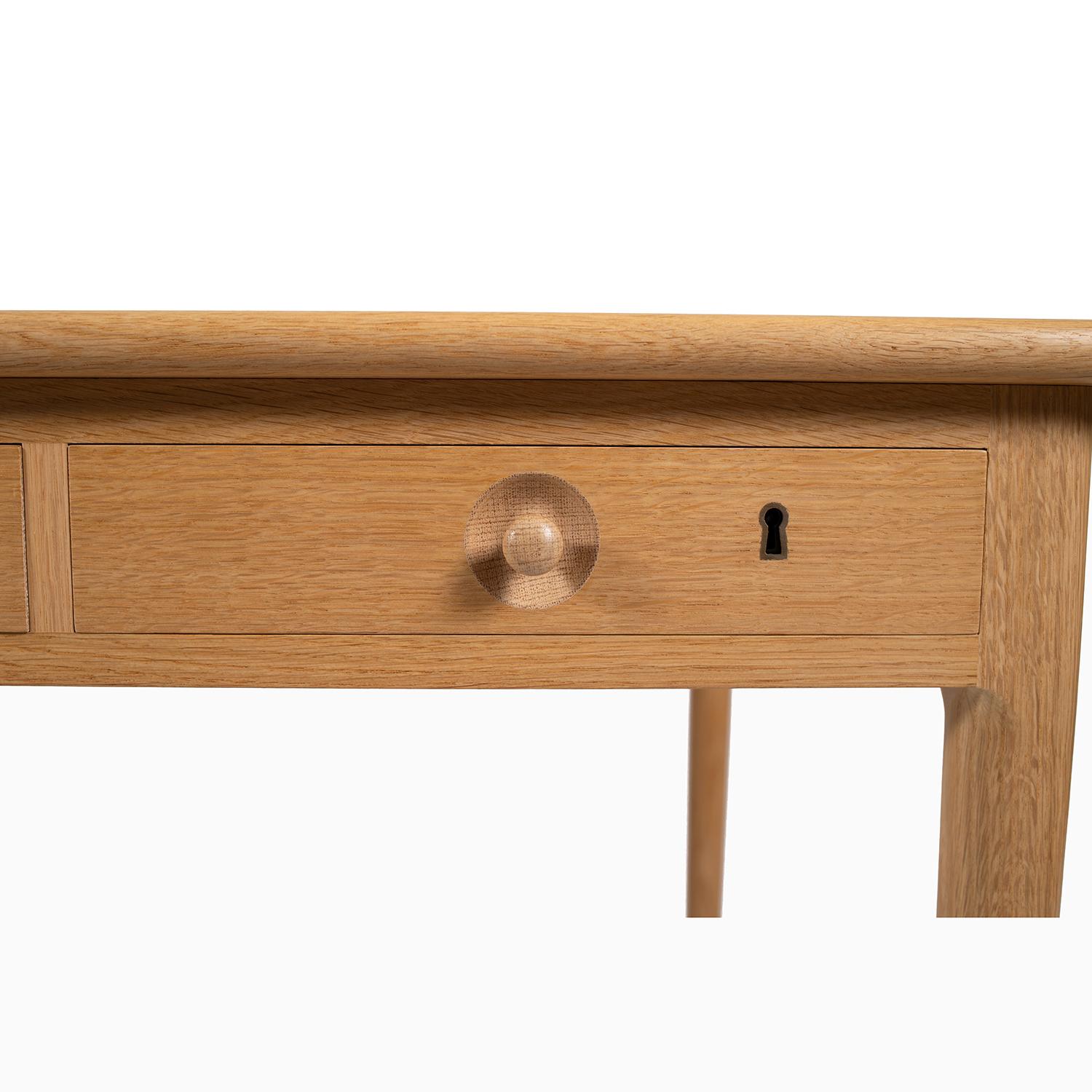 20th Century Danish Modern Oak Hans Wegner Writing Desk For Sale