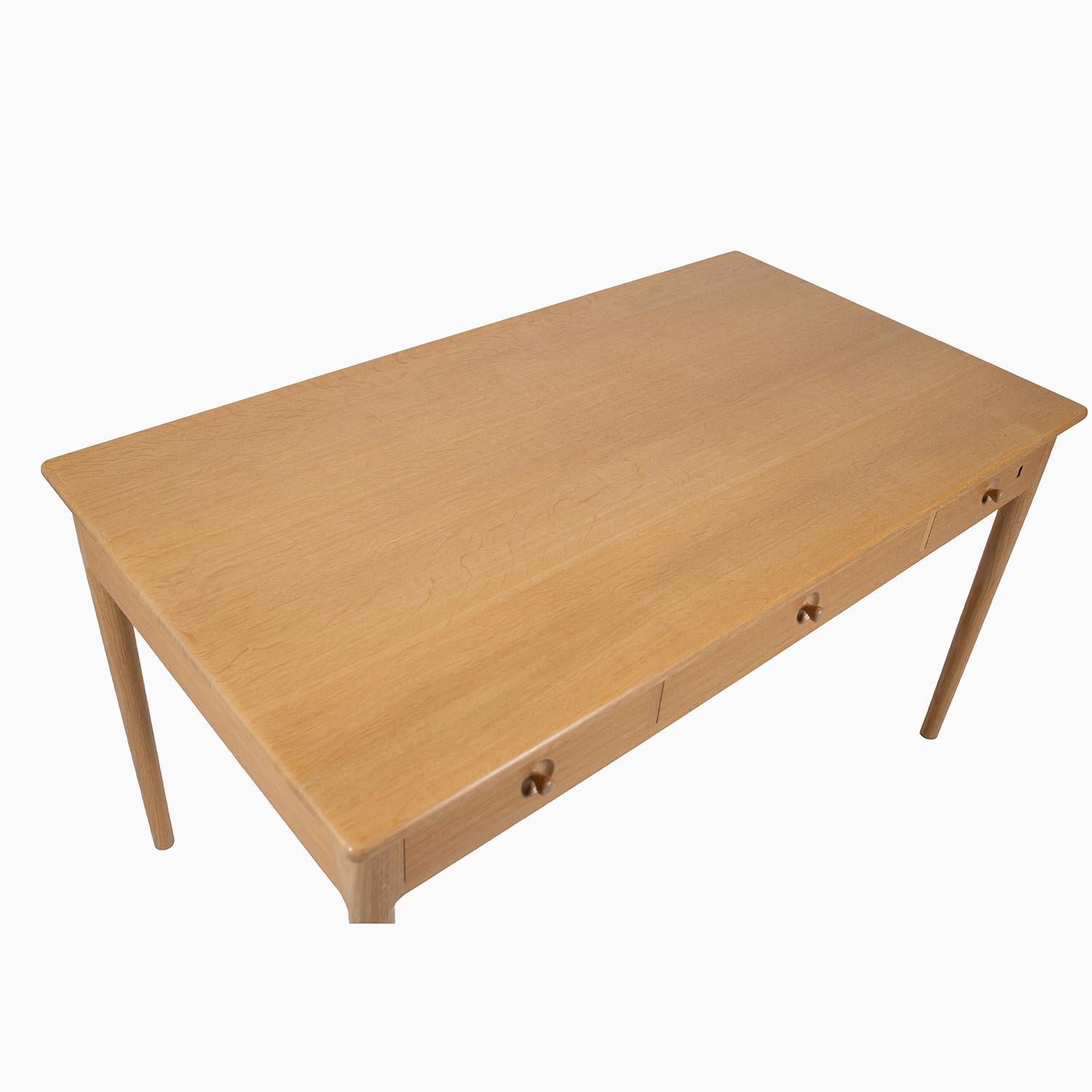 Danish Modern Oak Hans Wegner Writing Desk For Sale 1