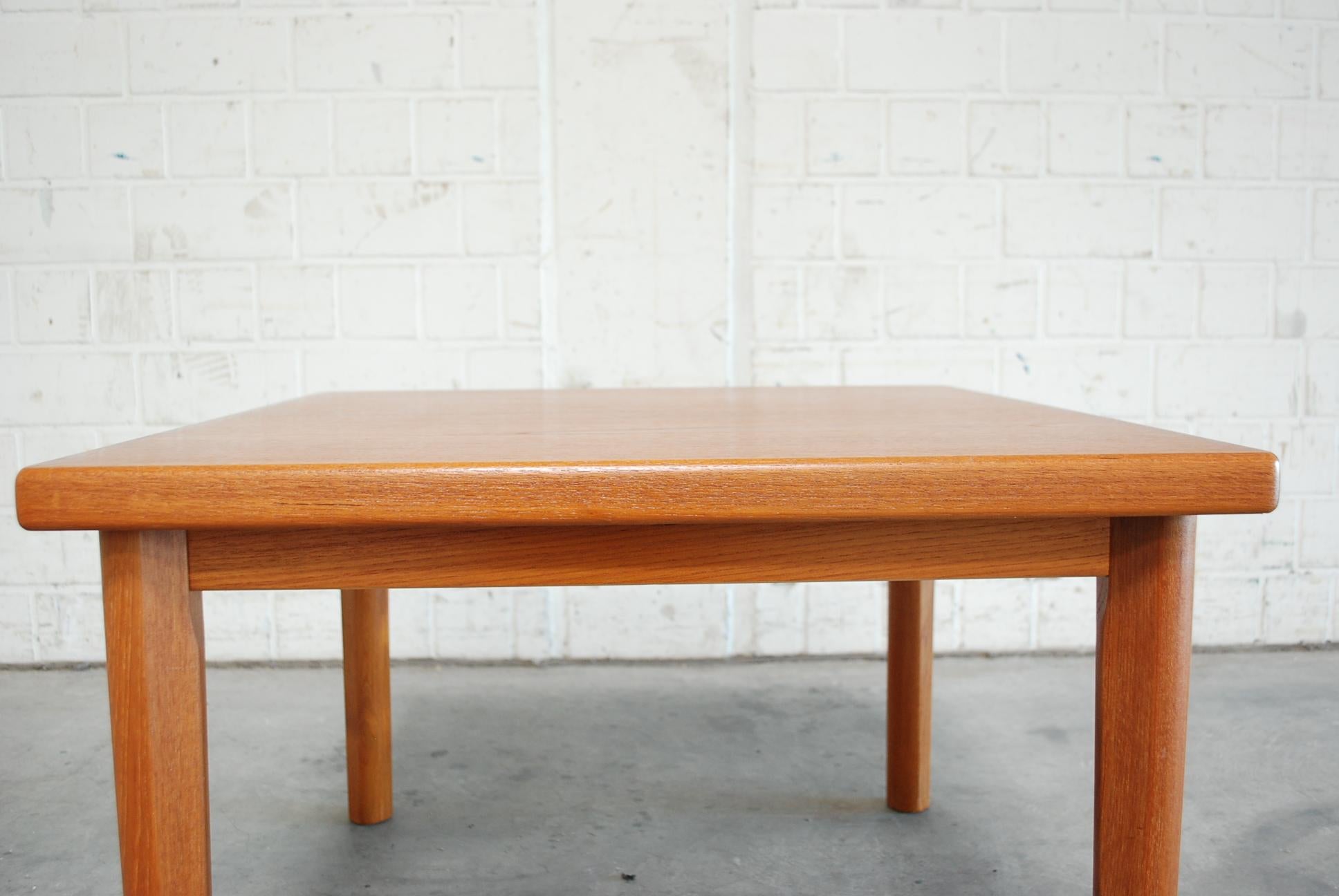 Danish Modern Square Coffee Table in Teak by BRDR Furbo For Sale 5