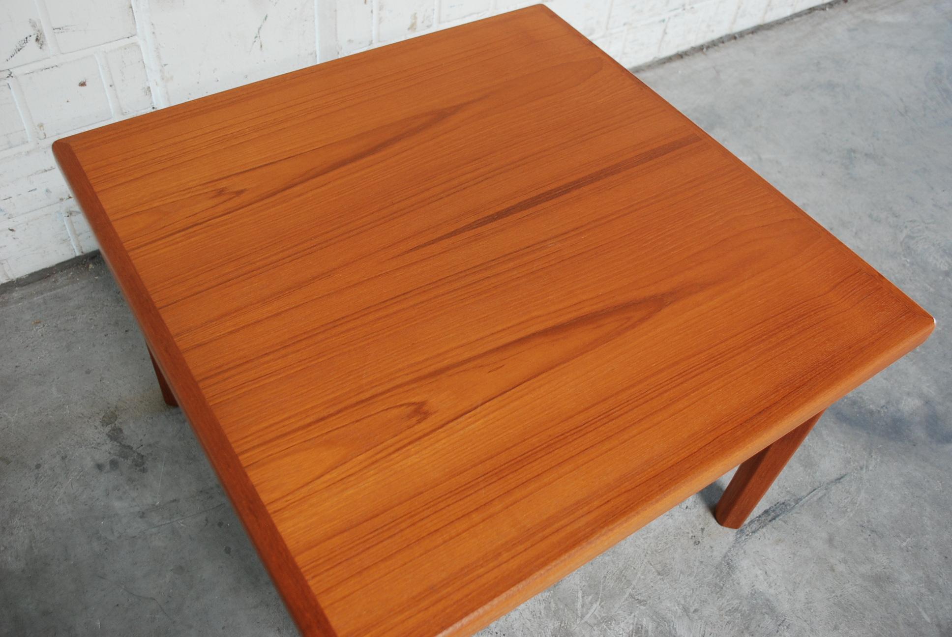 teak square coffee table