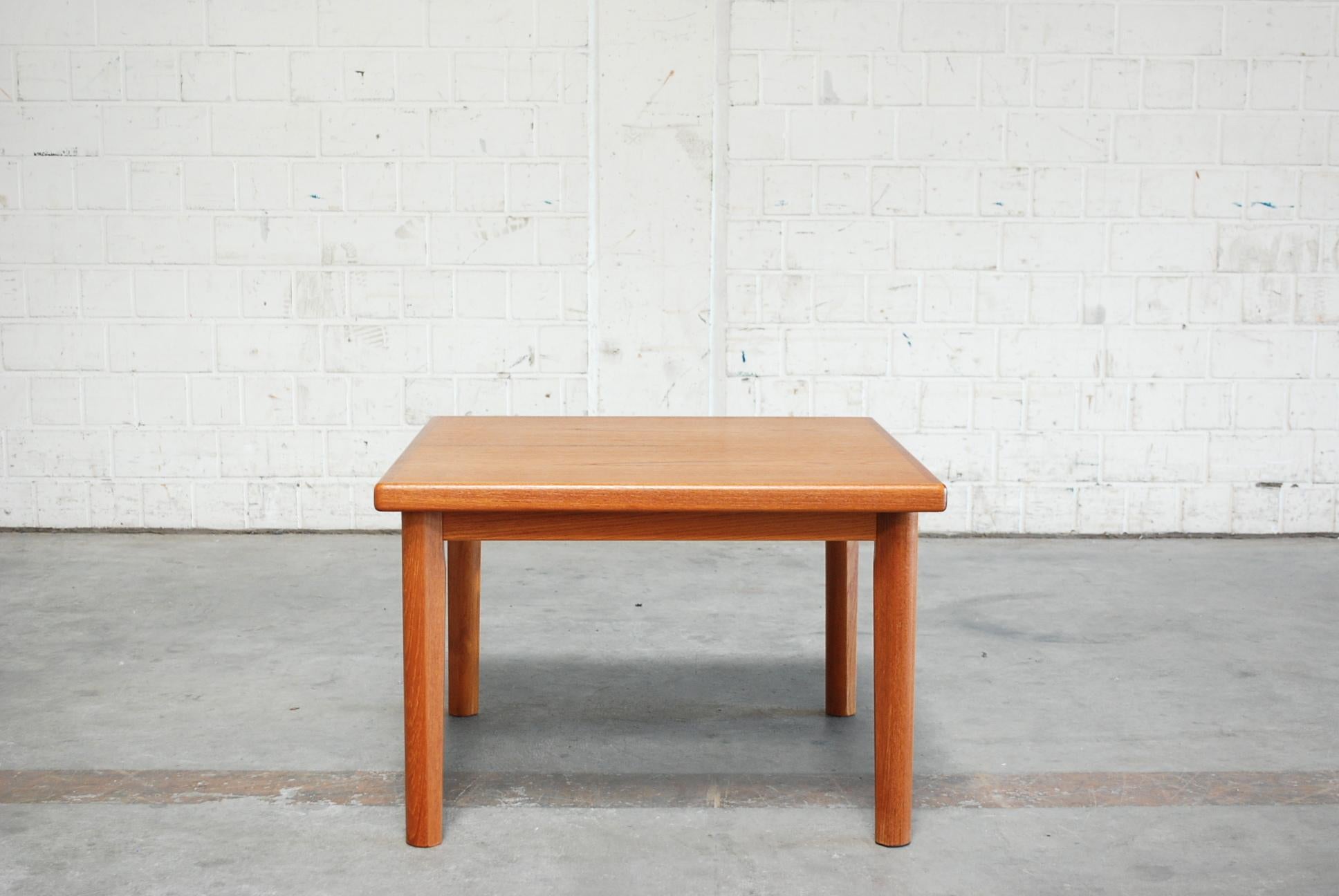 Scandinavian Modern Danish Modern Square Coffee Table in Teak by BRDR Furbo For Sale
