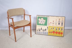 Dänischer Kaptains Stuhl Erik Buch Für Oddense Maskinsnedkeri & Od Møbler