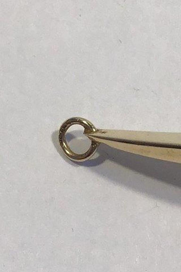 Dänische dänische 14K Gold Halskette mit Perlen im Zustand „Gut“ im Angebot in Copenhagen, DK