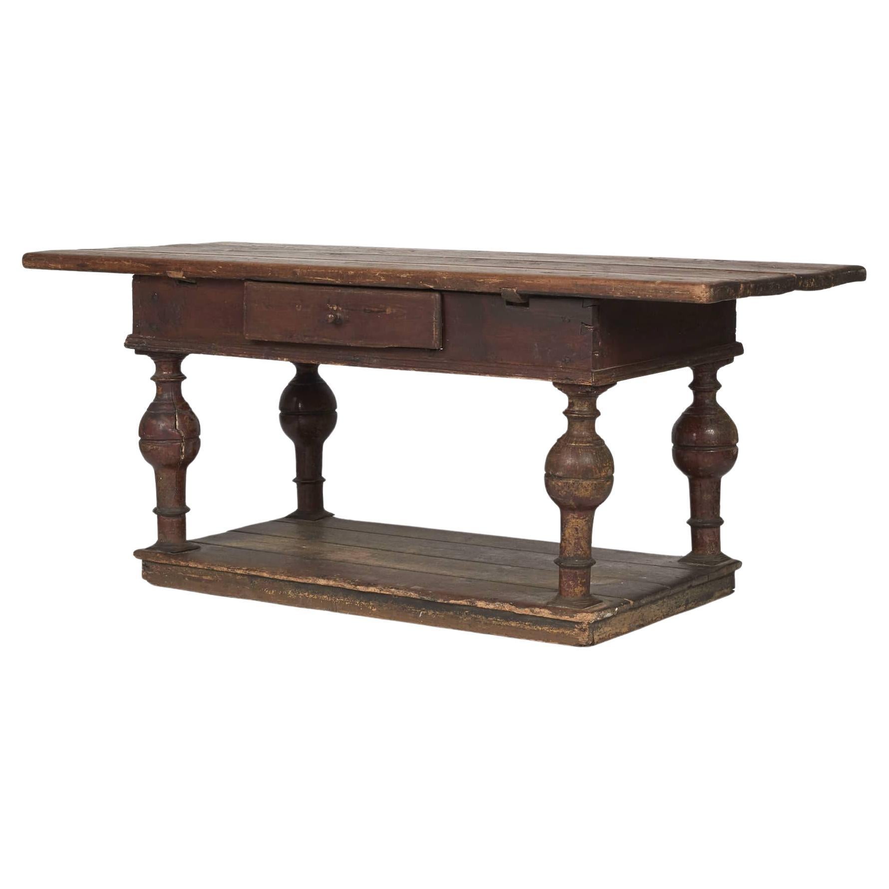 Danish 18th Century Baroque Table For Sale