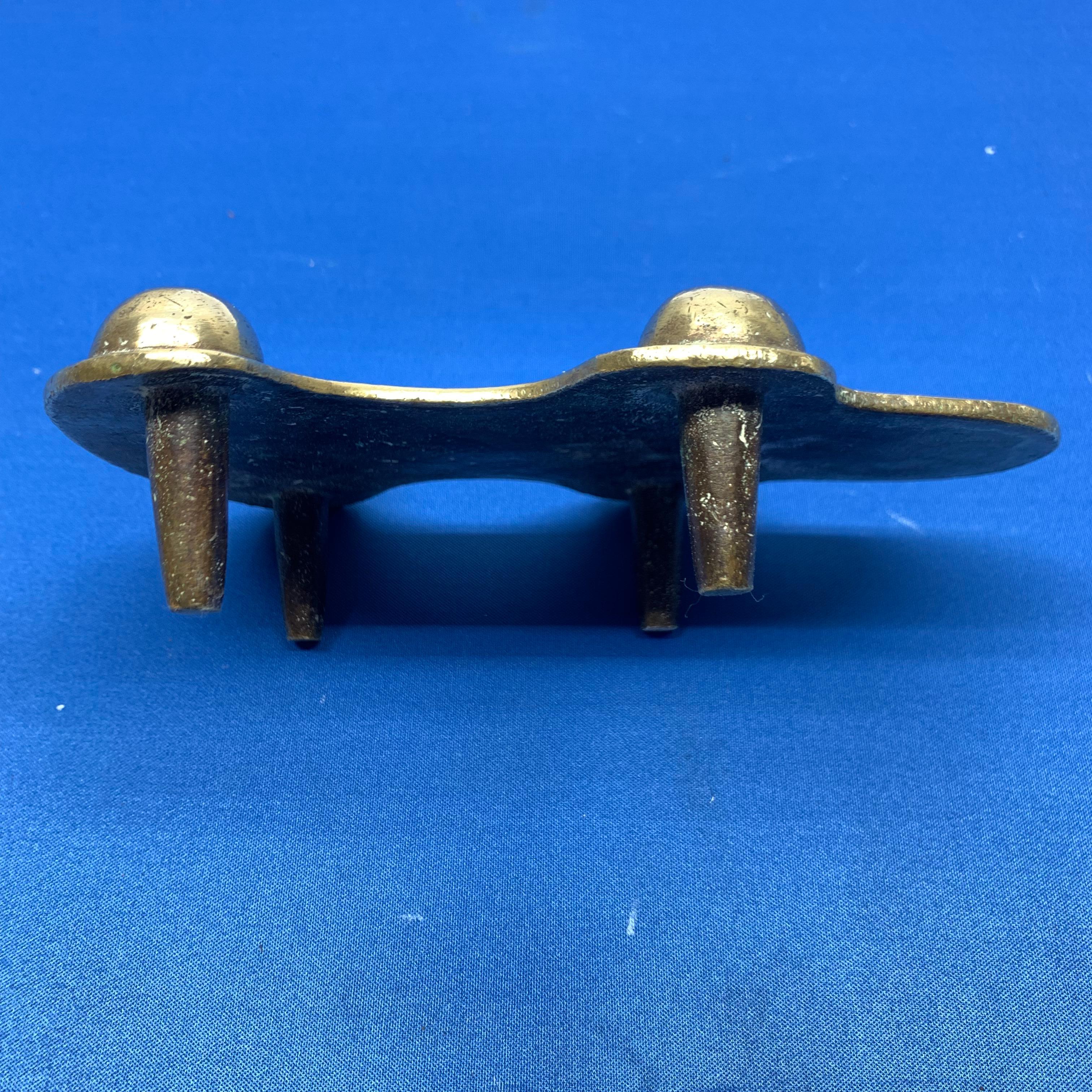 Danish 18th Century Brass Ironing Stand Or Desk Accessory 5