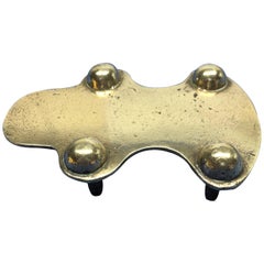 Danish 18th Century Brass Ironing Stand Or Desk Accessory