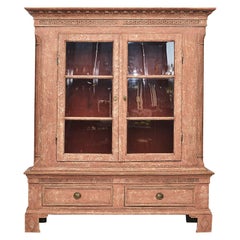 Danish 18th Century Louis XVI Vitrine Cabinet