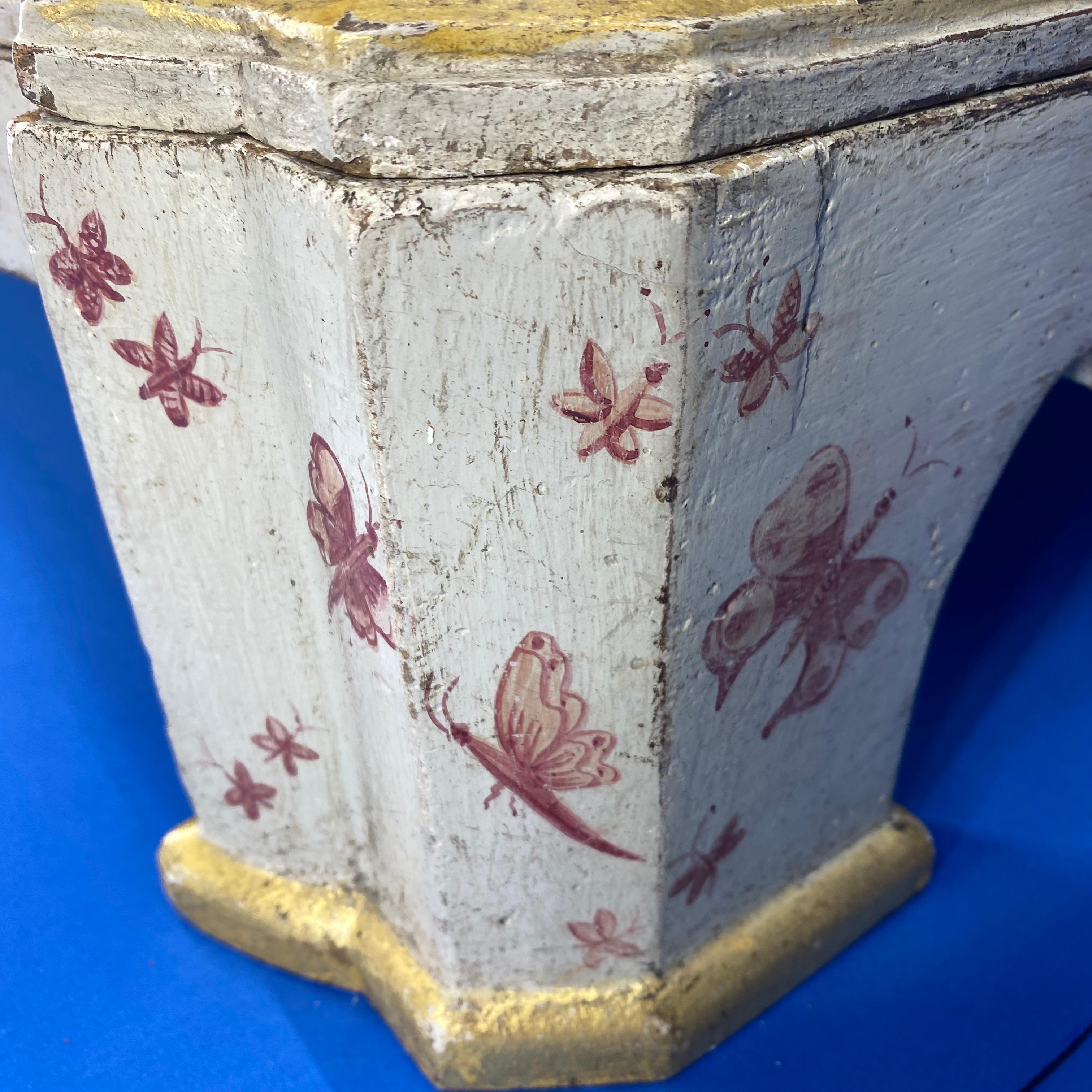 Danish 18th Century Painted Chest of Drawers With Chinoiserie Decor For Sale 9