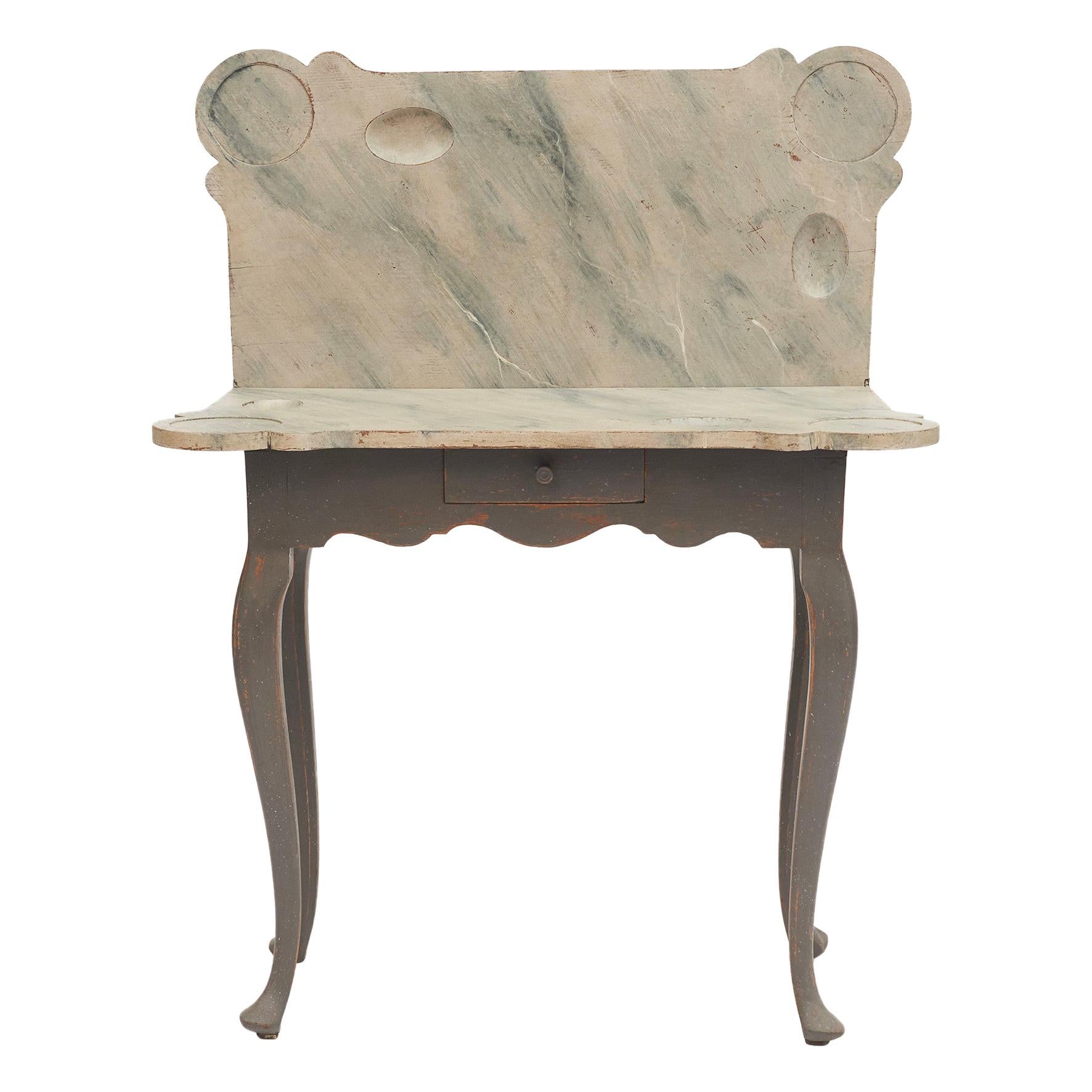 Console et table de jeu rococo danoise du 18ème siècle en vente