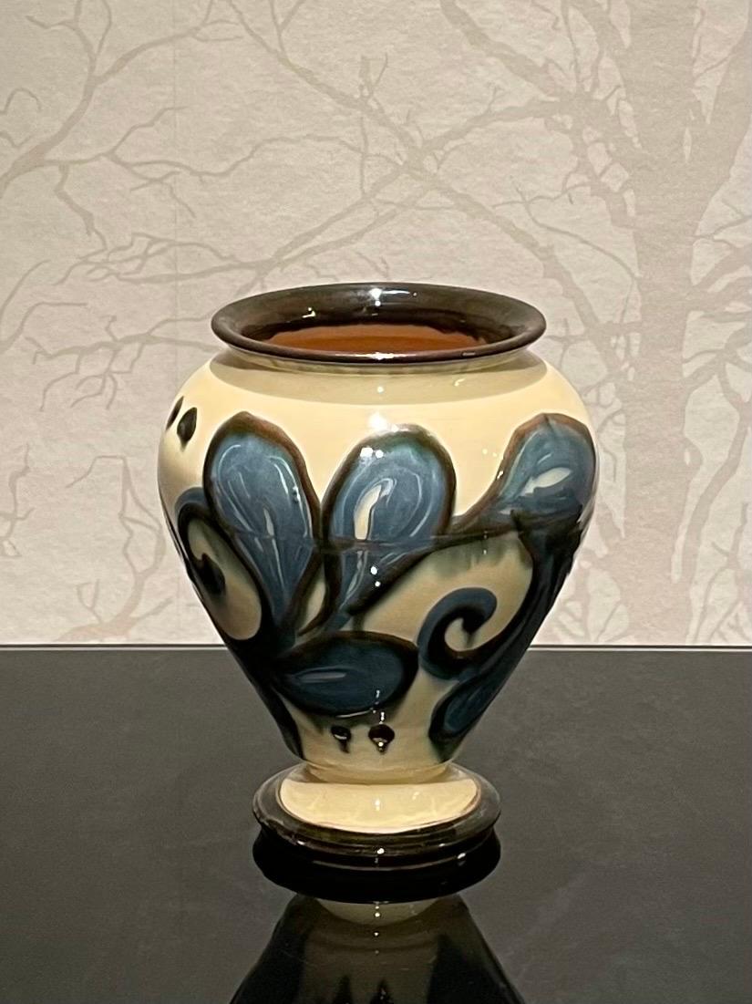 Danish Herman Kähler Ceramic Vase Collection from the 1920s in a Set of Three 6