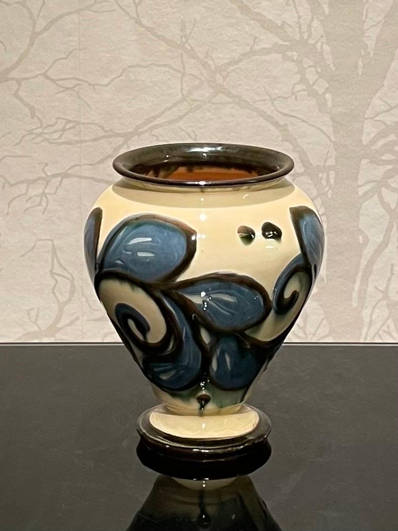 Danish Herman Kähler Ceramic Vase Collection from the 1920s in a Set of Three 7