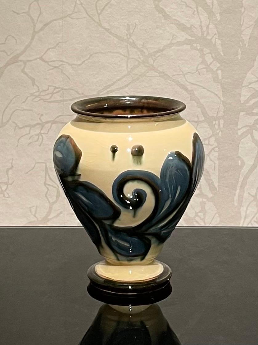 Danish Herman Kähler Ceramic Vase Collection from the 1920s in a Set of Three 8