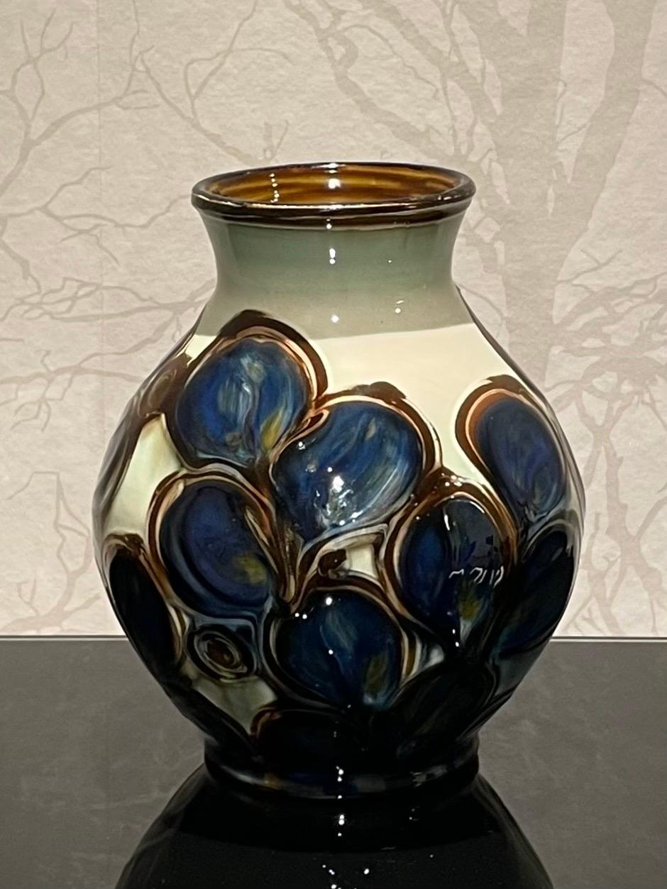 Glazed Danish Herman Kähler Ceramic Vase Collection from the 1920s in a Set of Three