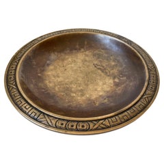 Danish 1930's Art Deco Patinated Bronze Centrepiece Bowl