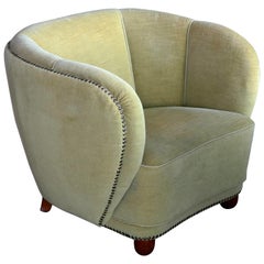 Danish 1930s Club or Lounge Chair in the Style of Viggo Boesen