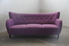Danish 1930s Club Sofa, Style of Fritz Hansen & Flemming Lassen
