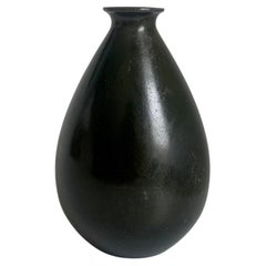 Danish 1930s Patinated Discometal Vase or Vessel by Just Andersen