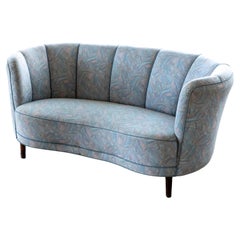 Used Danish 1940-50's Curved Sofa or Loveseat