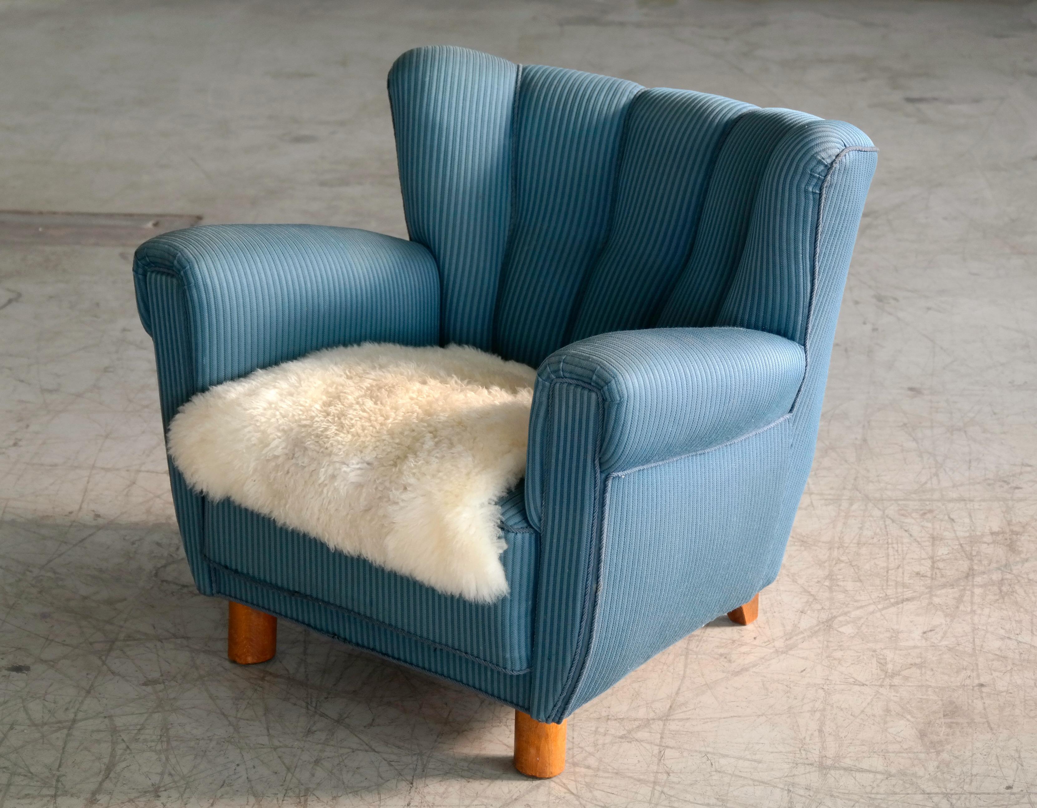 Danish 1940s Boesen and Lassen Style Lounge Chair 1
