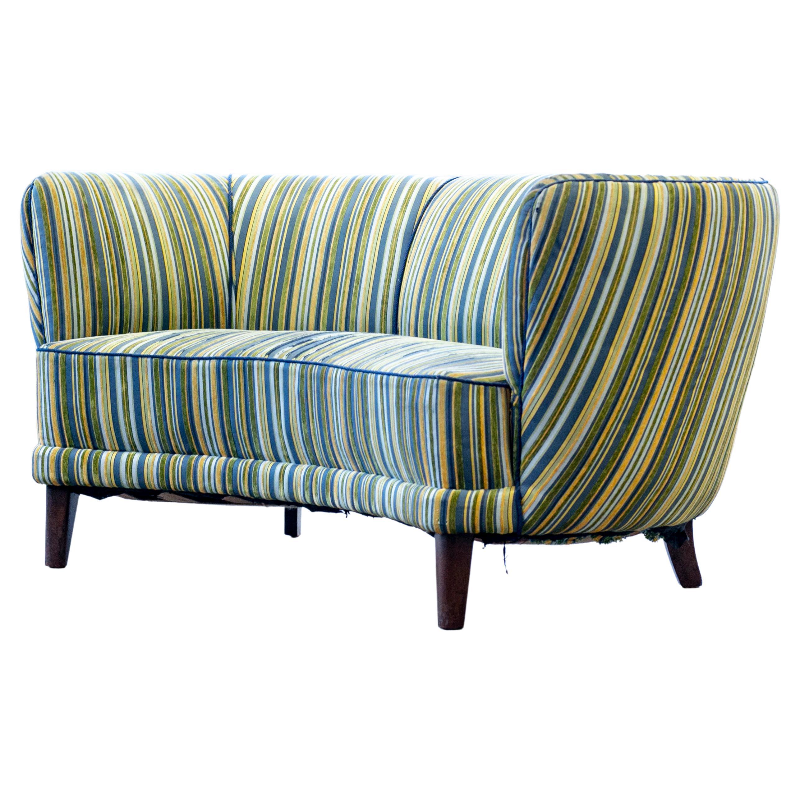 Curved 'banana' Sofa at 1stDibs