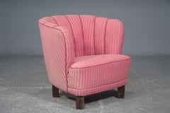 Danish 1940s Club or Lounge Chair in the Style of Viggo Boesen