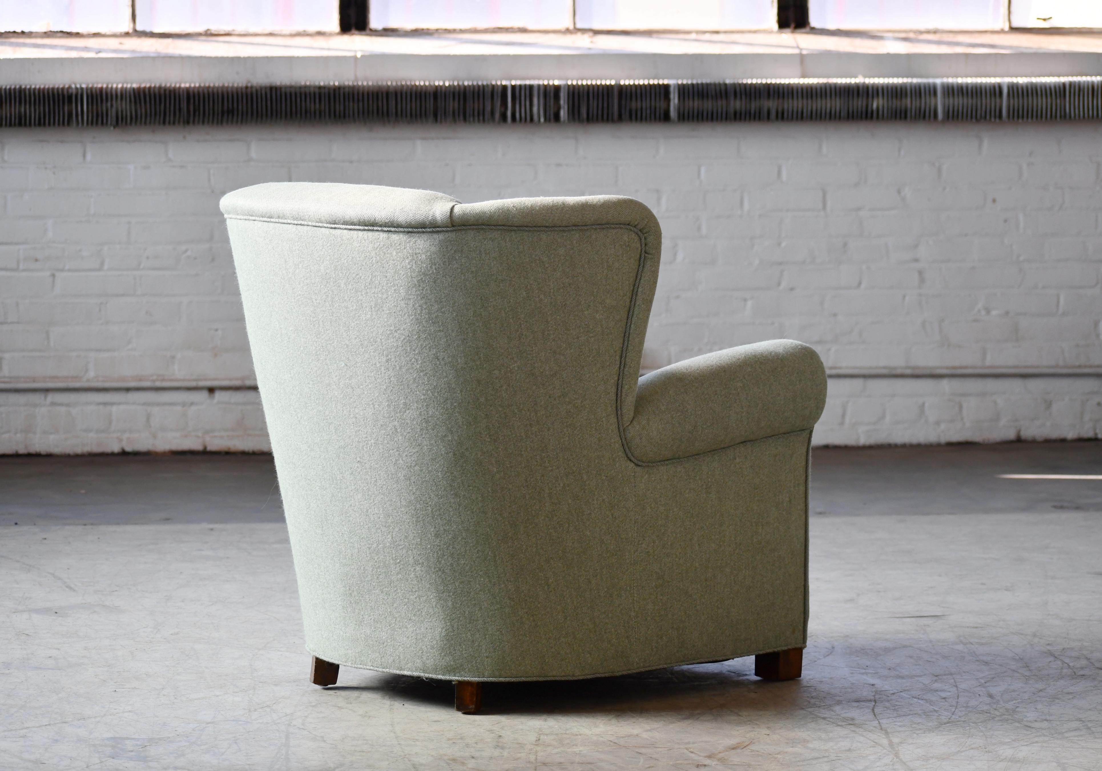Danish 1940s Fritz Hansen Style Club or Lounge Chair 2